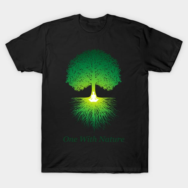 One With Nature T-Shirt by pepekauai